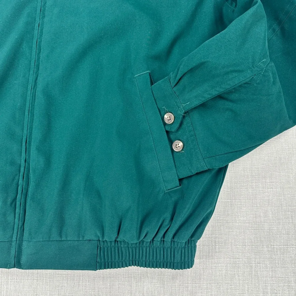 Polo Ralph Lauren Bi-Swing Harrington Jacket Mens M Green Red Pony Zip Up Lined